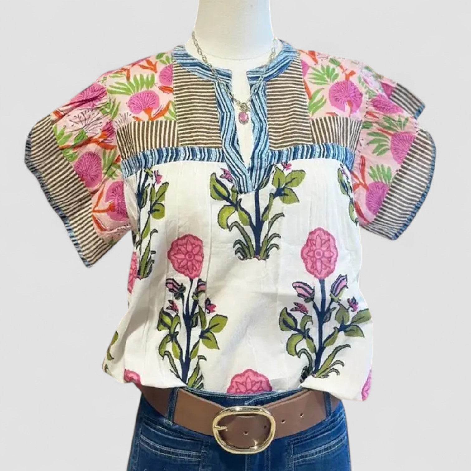 Uriella™ | Embroidered Boho Blouse