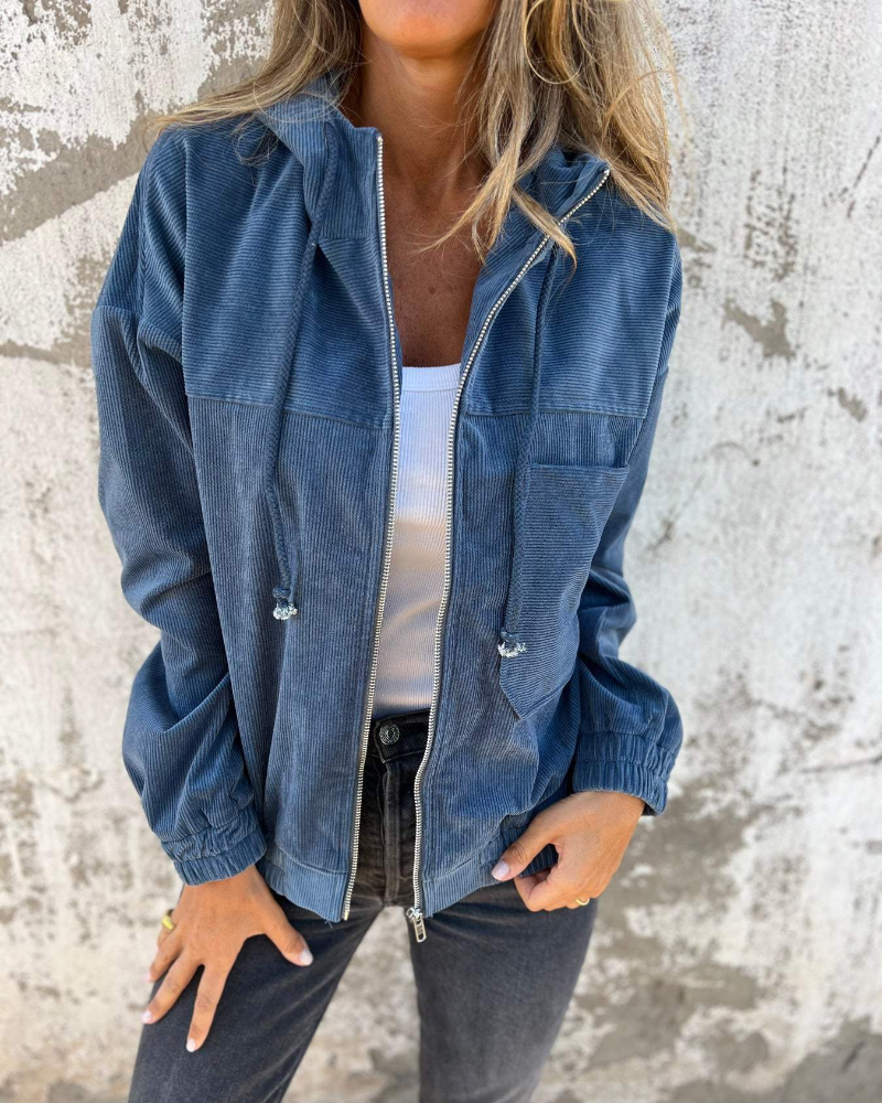 Ella™ | Corduroy Hoodie Jacket