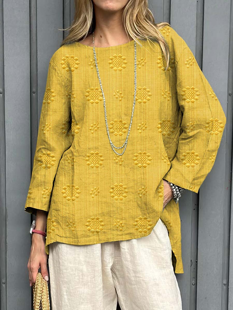 Marisol™ | Embroidered Linen Tunic