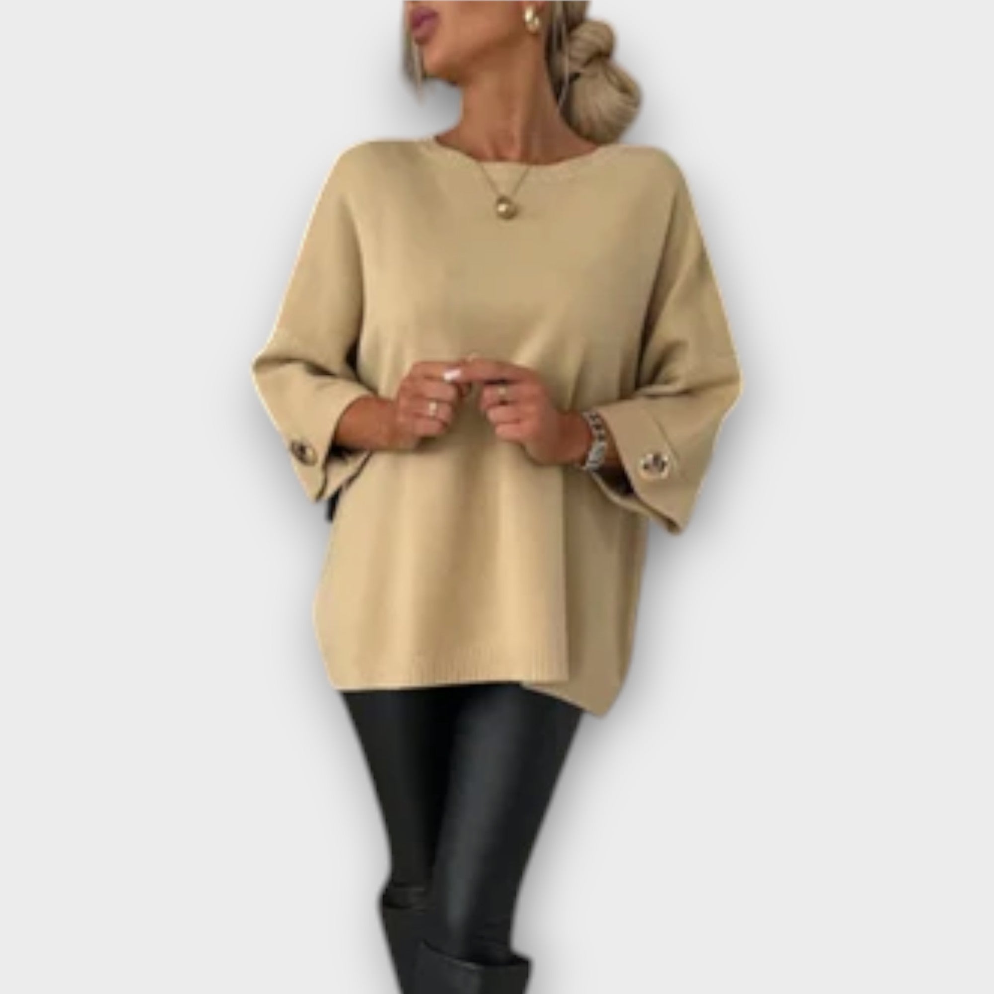 Eline™ | Knit Sweater Blouse