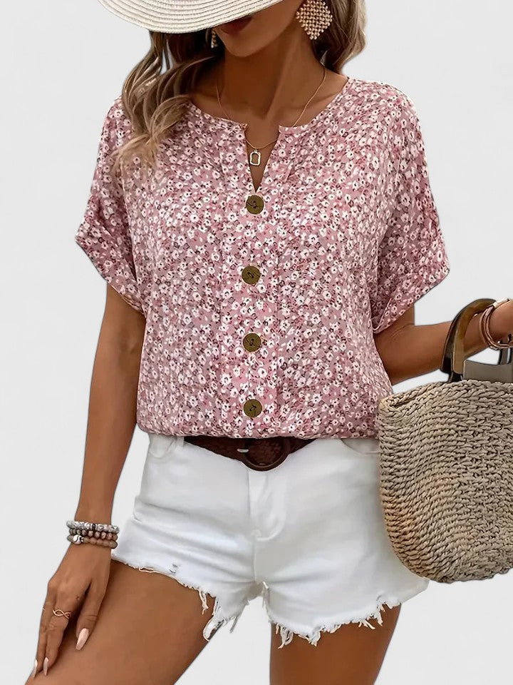 Sabine™ | Haut d'été élégant à fleurs