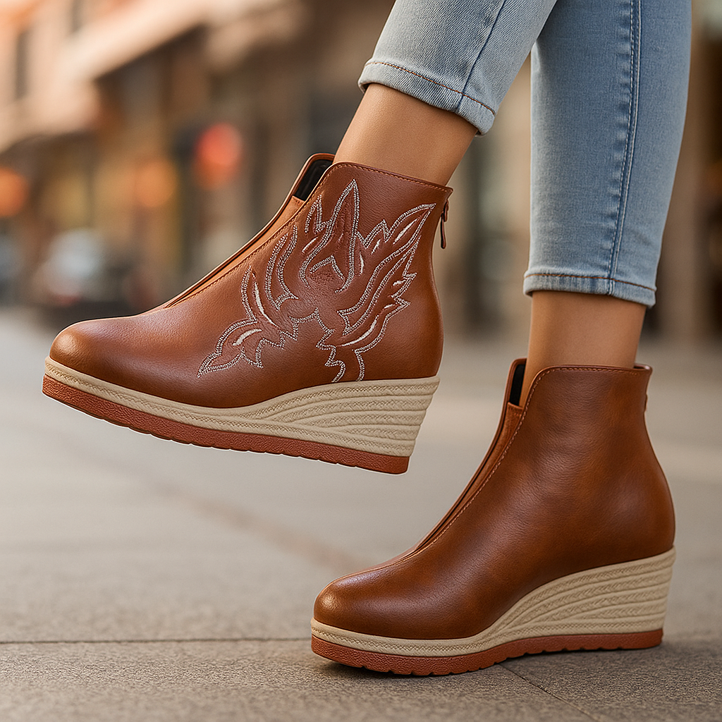 Amélie™ | Rise Platform Wedge Boots