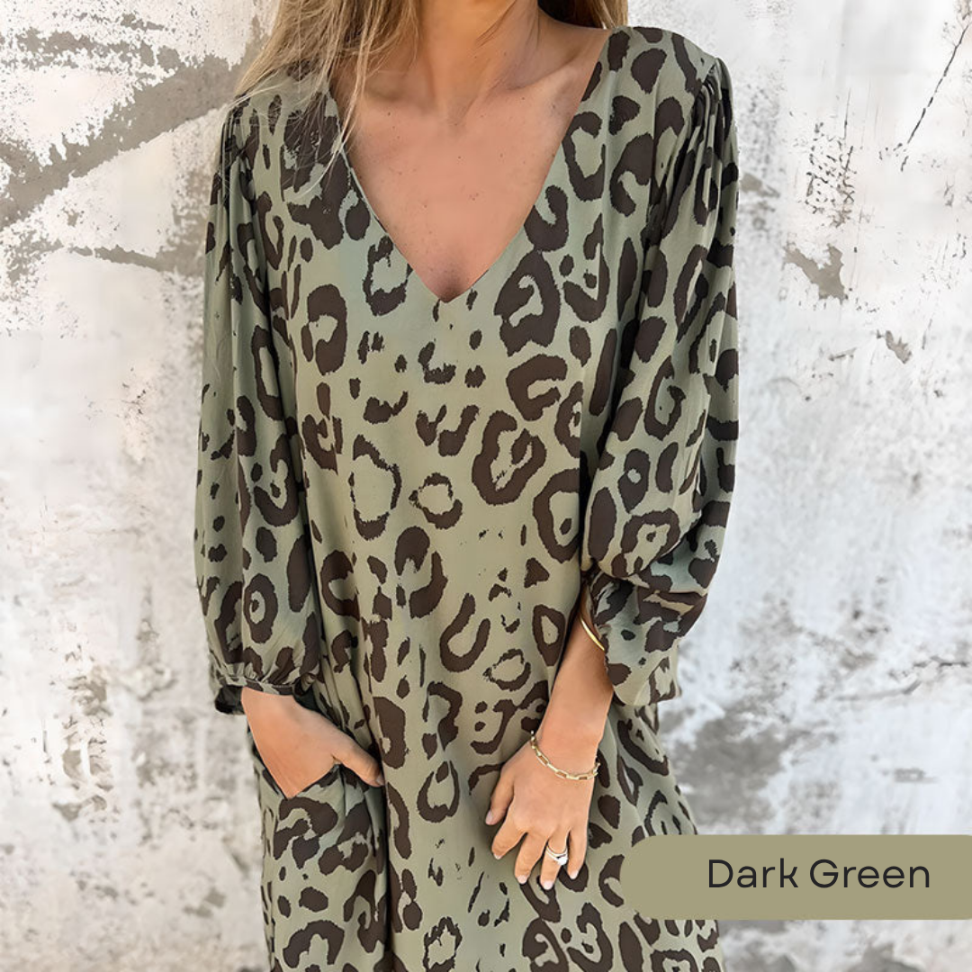 Soraya™ | Safari Chic Leopard Dress