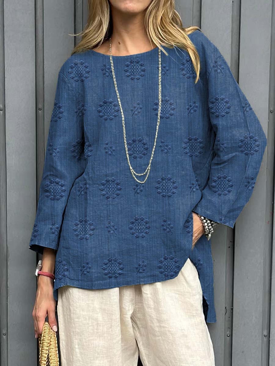 Marisol™ | Embroidered Linen Tunic