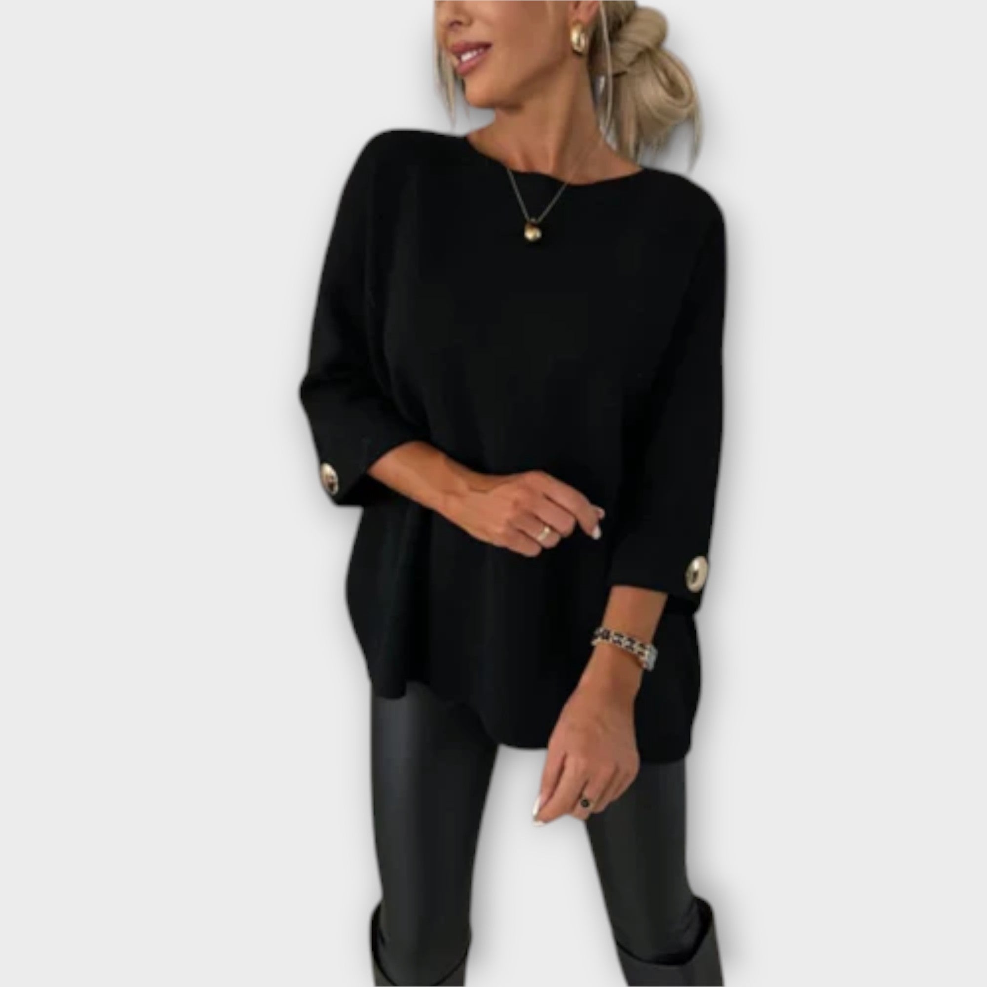 Eline™ | Knit Sweater Blouse