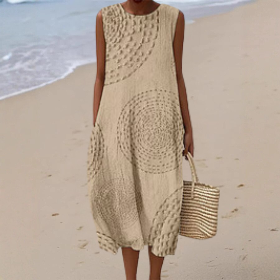 Oplina™ | Effortless Summer Print Dress
