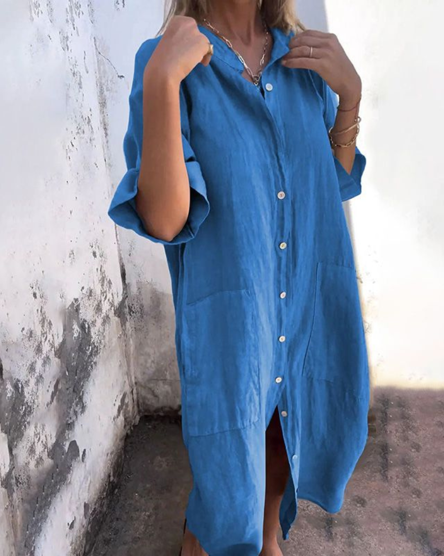 Fiona™ | Boho-Inspired Shirt Dress