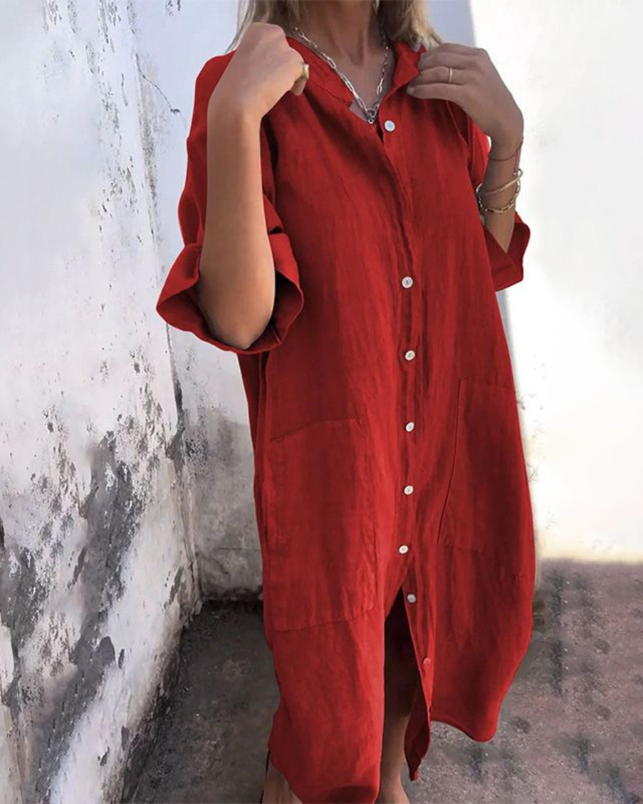 Fiona™ | Boho-Inspired Shirt Dress