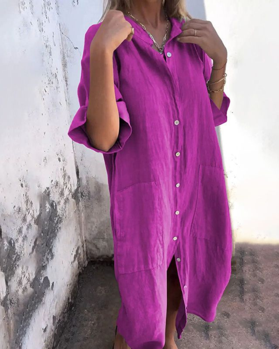 Fiona™ | Boho-Inspired Shirt Dress