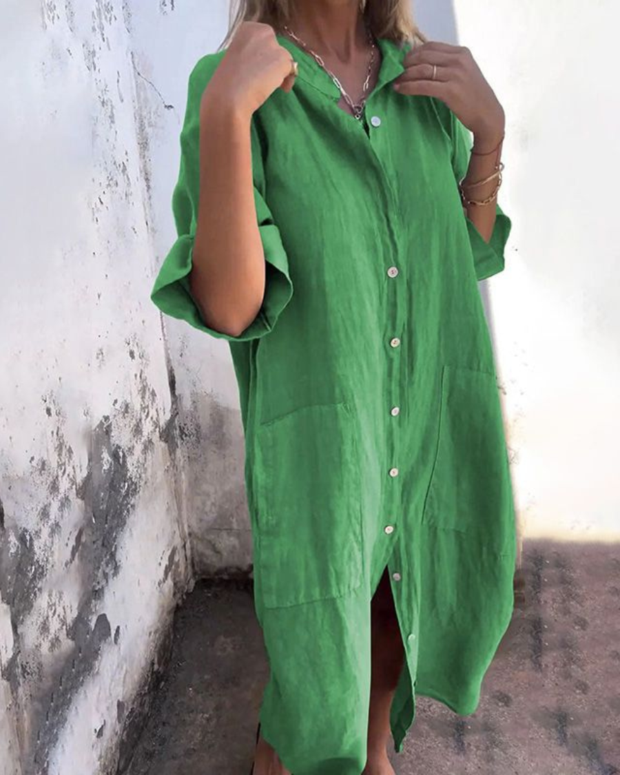Fiona™ | Boho-Inspired Shirt Dress