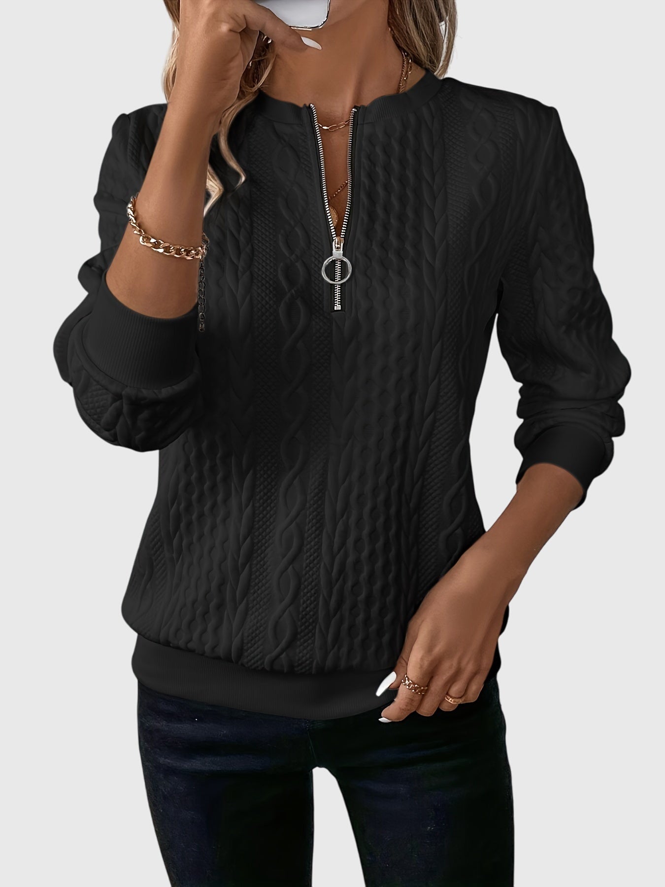 Nora™ | Pull avec fermeture éclair