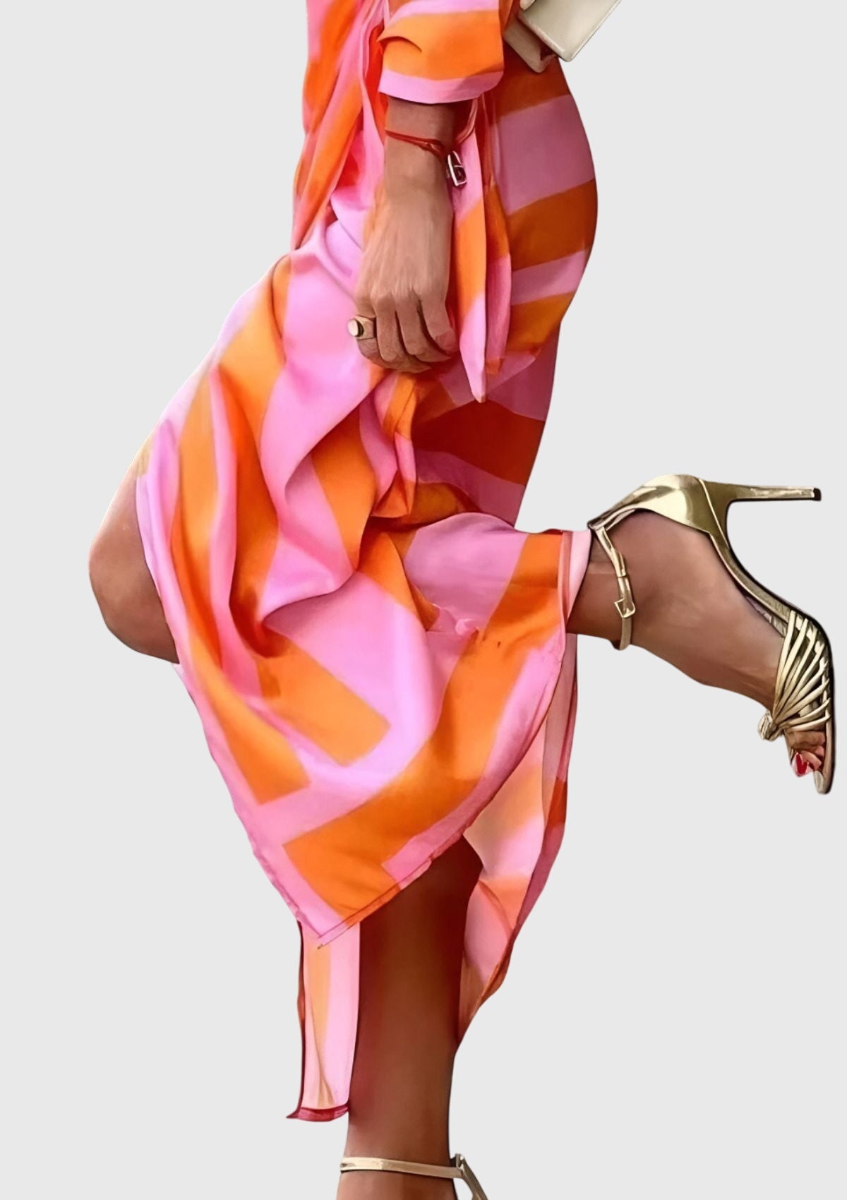 Everly™ | Robe portefeuille élégante à imprimé