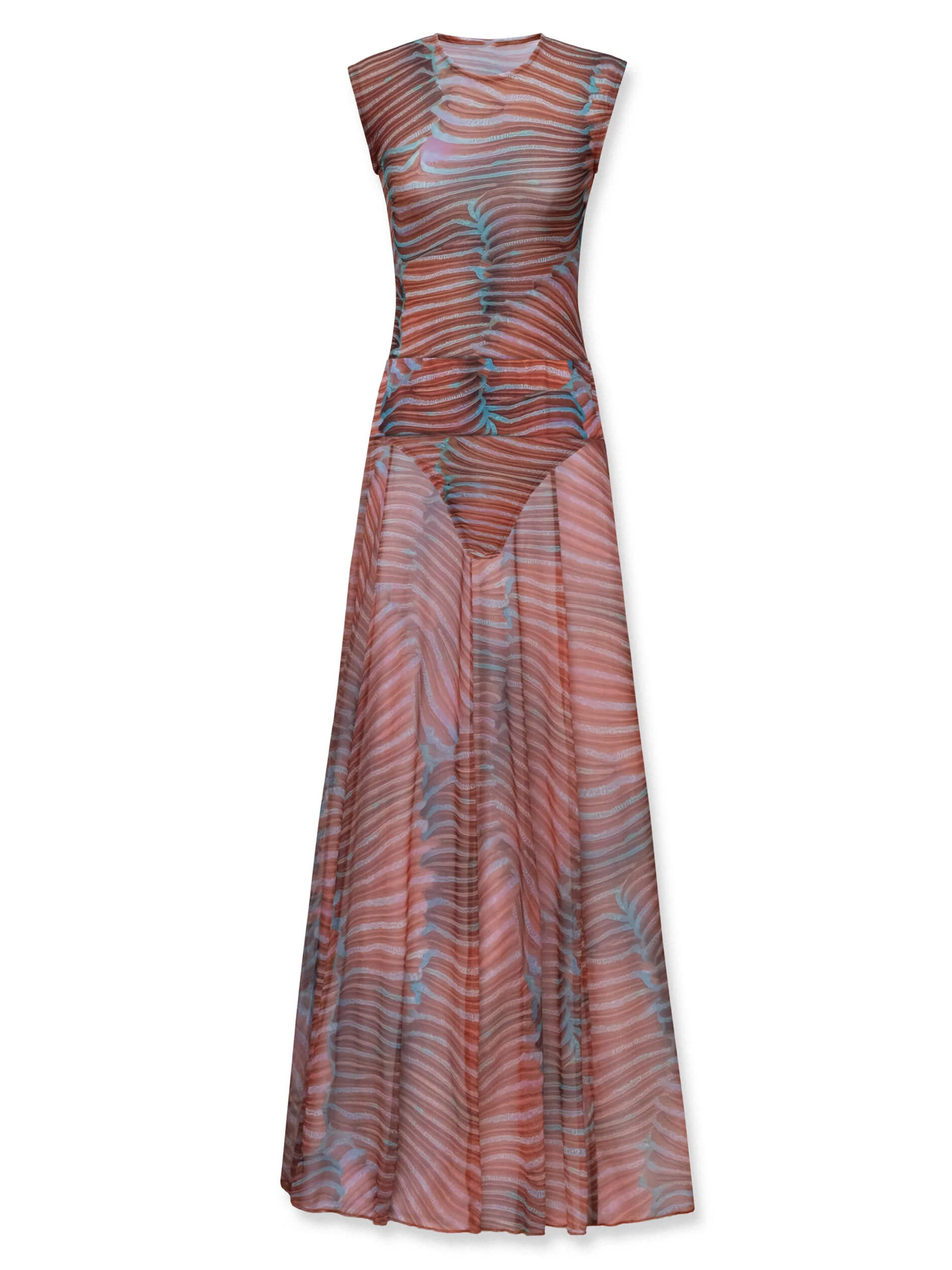 Ripple Glow™ | Mesh Bodysuit & Skirt Set