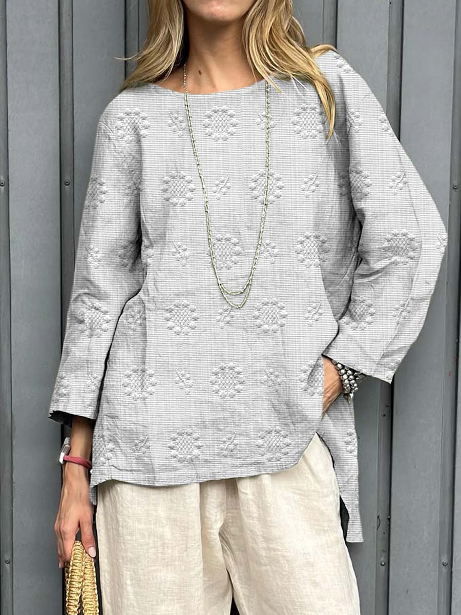 Marisol™ | Embroidered Linen Tunic