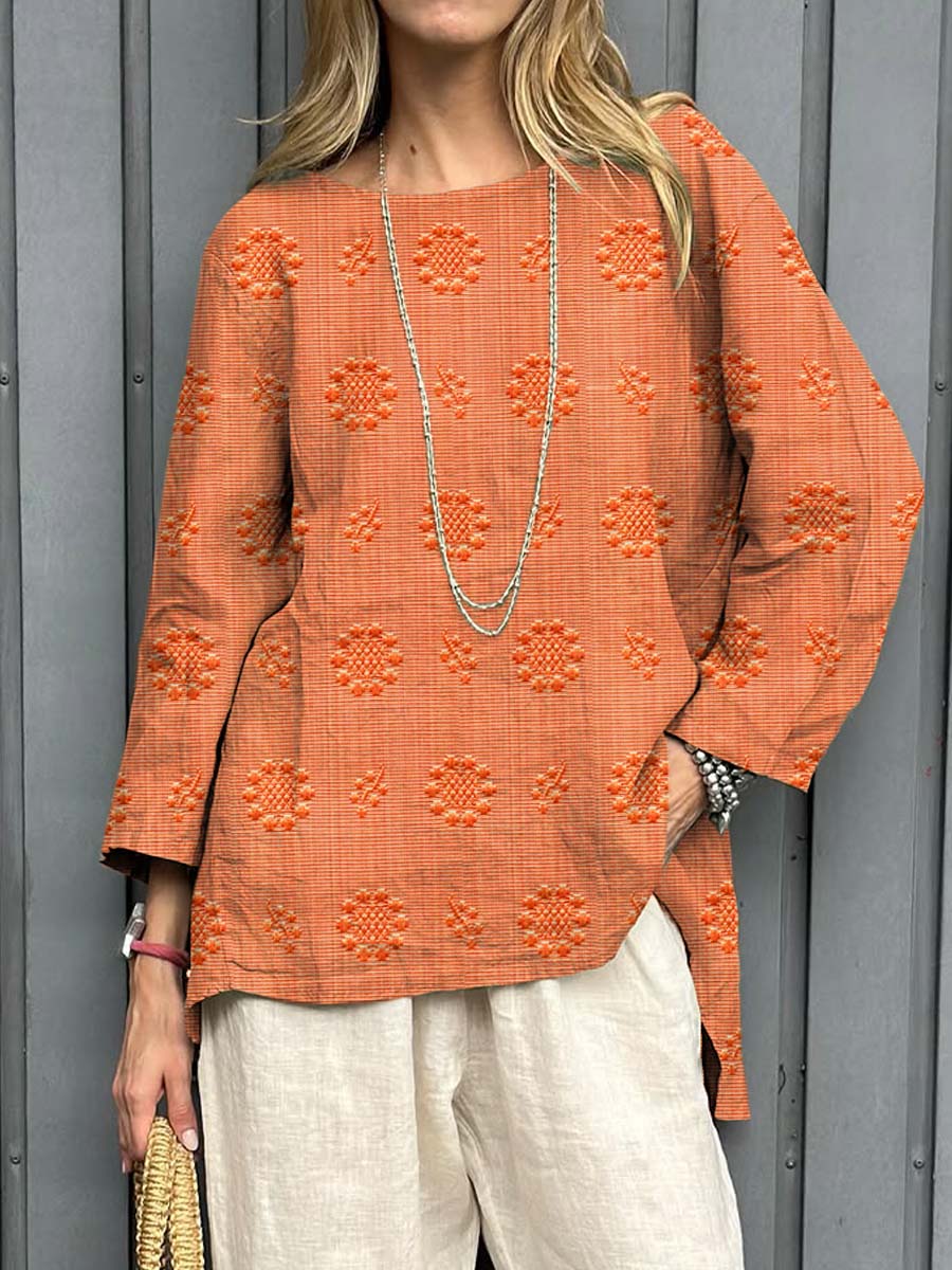 Marisol™ | Embroidered Linen Tunic