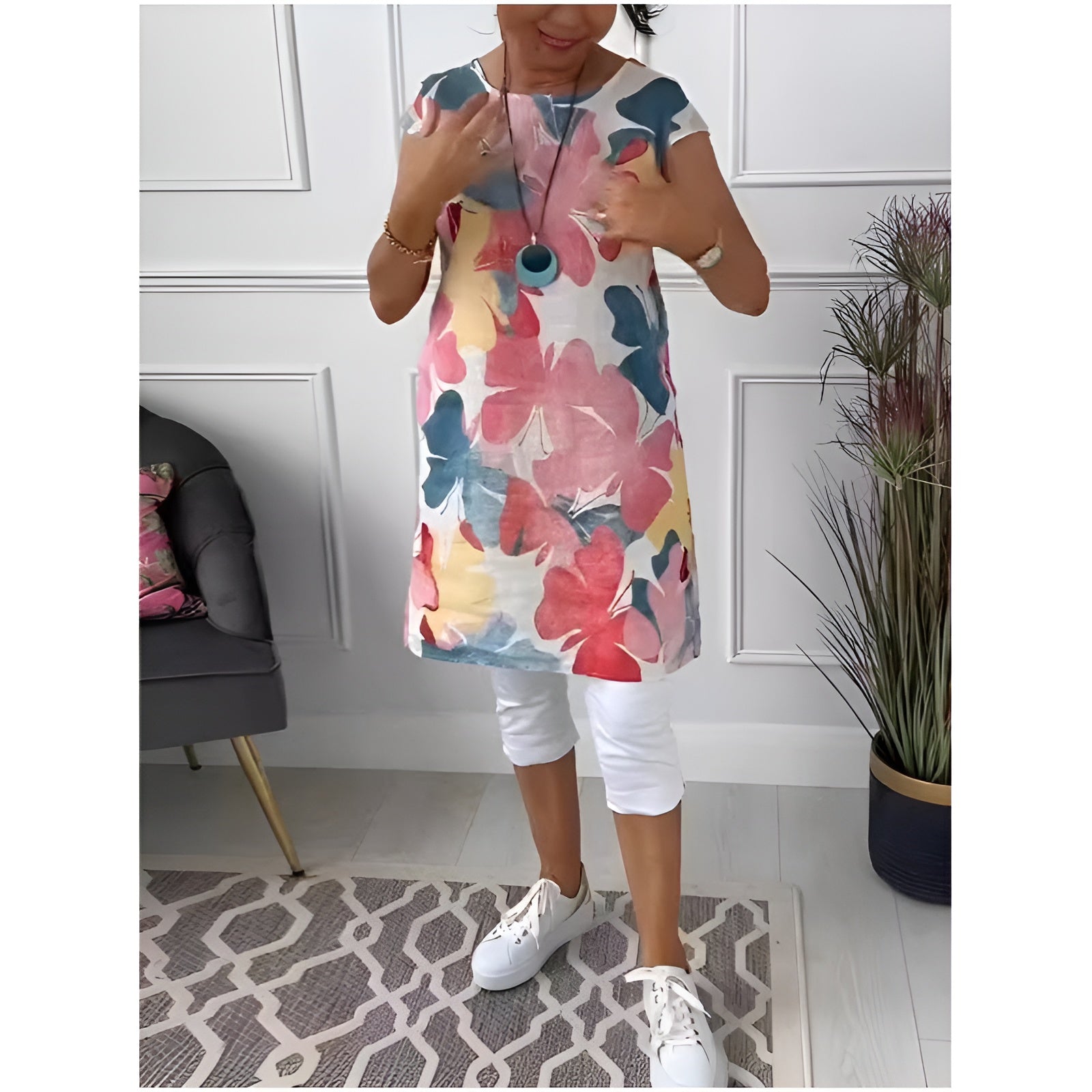 LINDA | BLOOM TUNIC DRESS