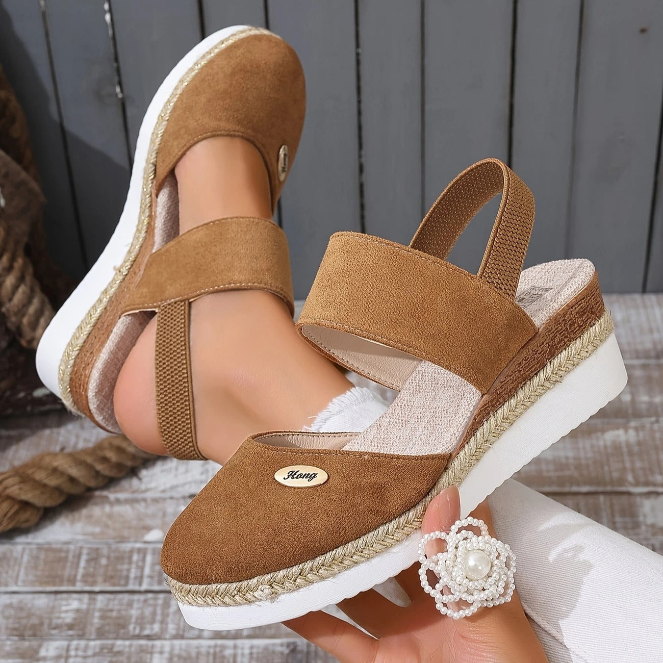 Antonia™ | Orthopedic Platform Sandals – Breathable & Supportive
