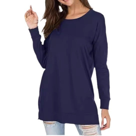 Elara™ | Classic Long-Sleeve Crewneck Tee