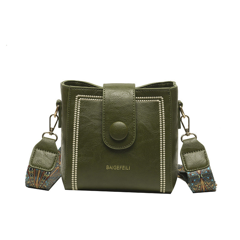 Isotta™ | Vintage Soft Leather Bucket Bag