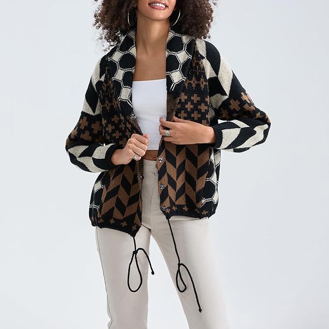 Portia™ | Vintage Oversized Button-Down Cardigan