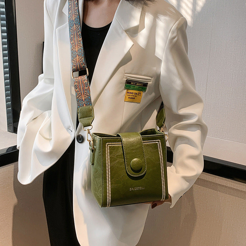 Isotta™ | Vintage Soft Leather Bucket Bag