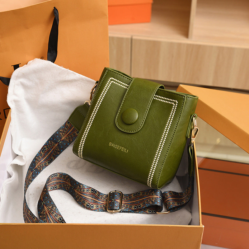 Isotta™ | Vintage Soft Leather Bucket Bag