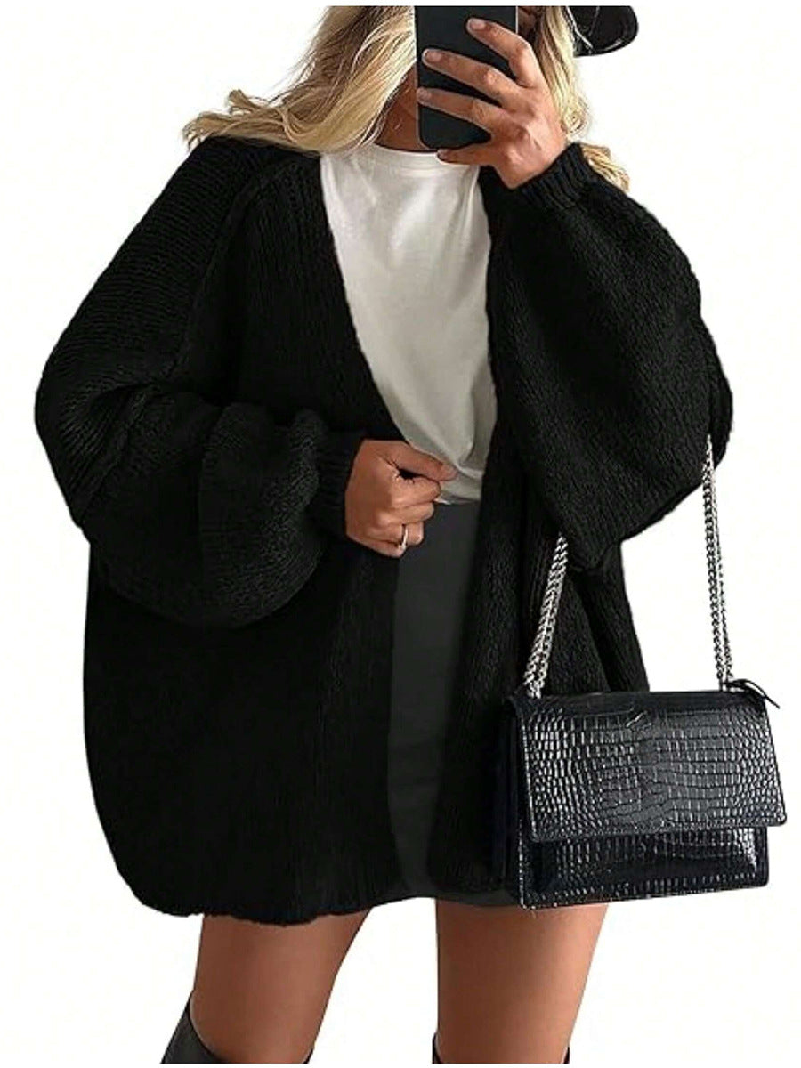 CozyChic™ | Oversized Lantern Sleeve Cardigan