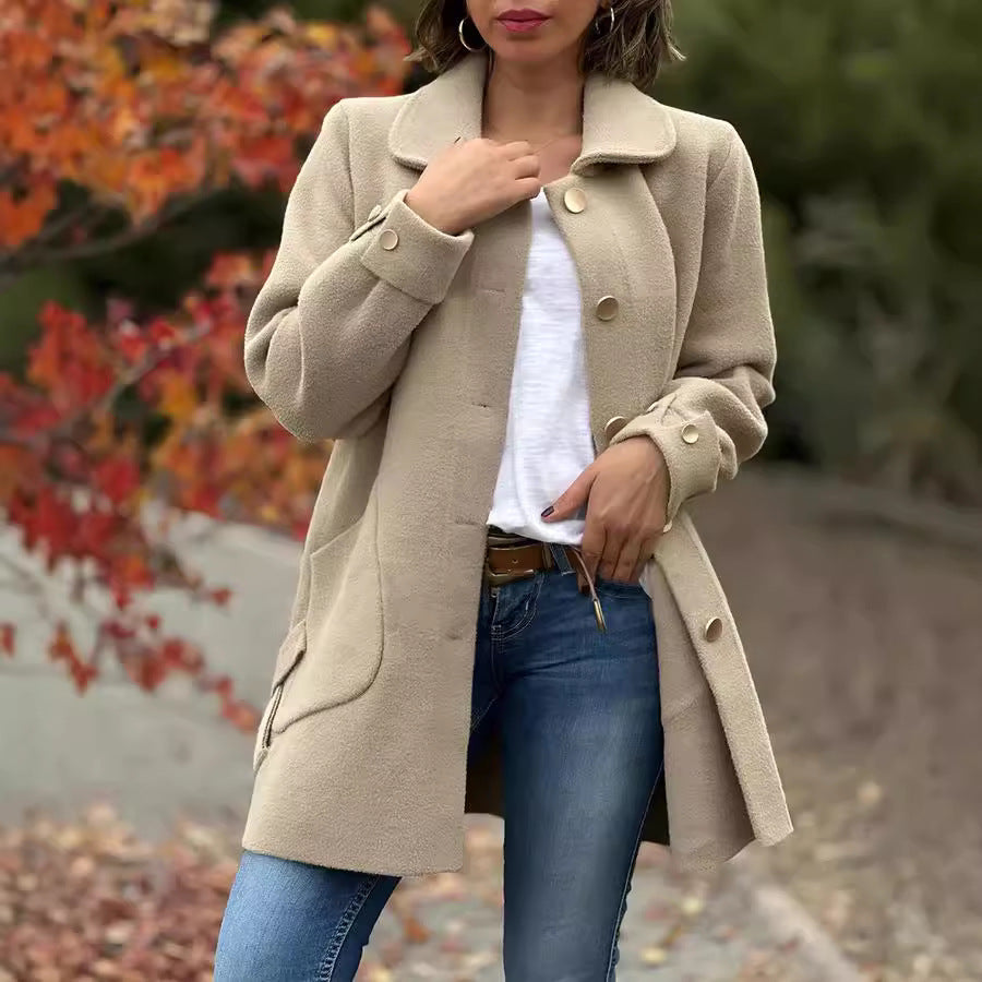 Corinne™ | Classic Button-Down Oversized Coat