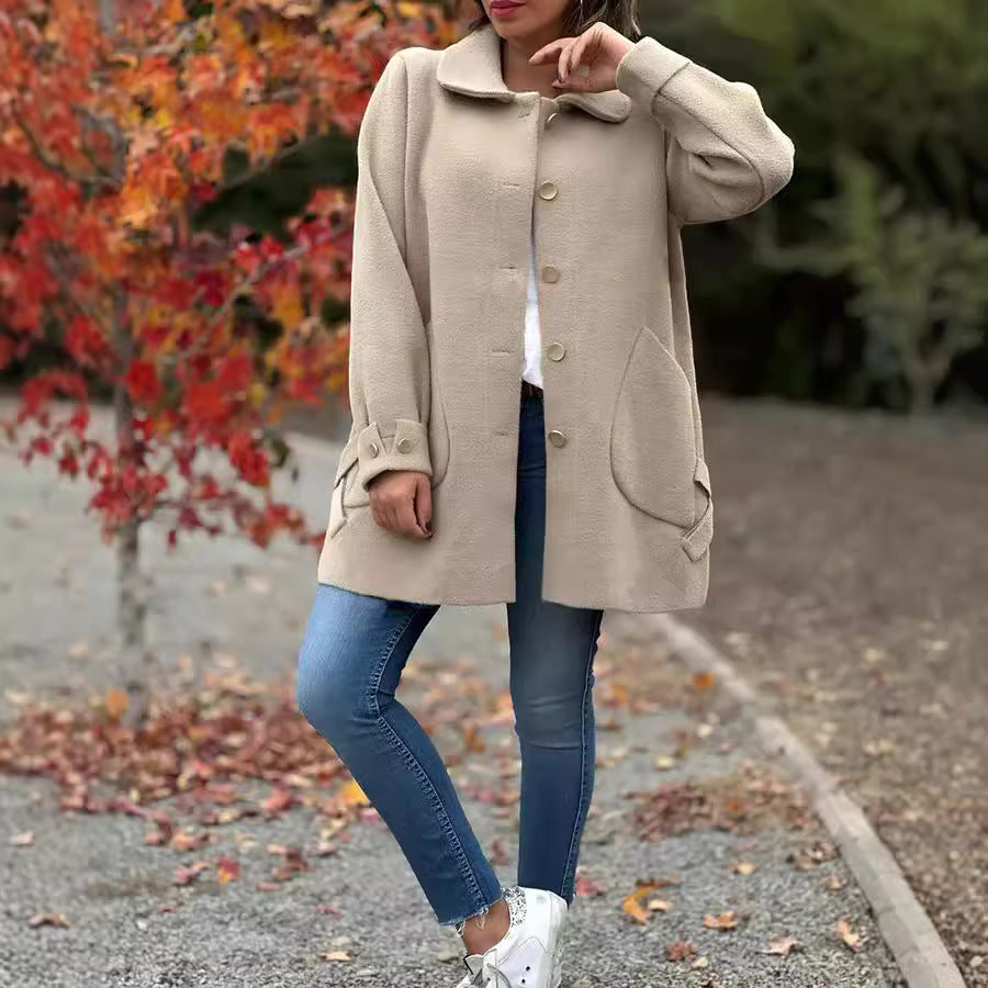 Corinne™ | Classic Button-Down Oversized Coat