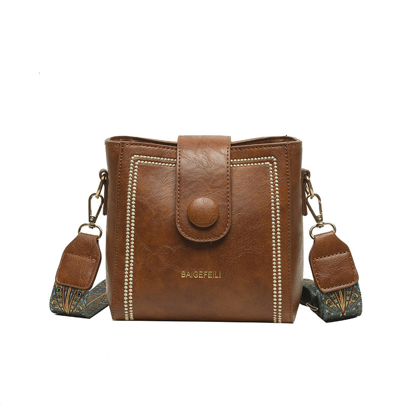 Isotta™ | Vintage Soft Leather Bucket Bag