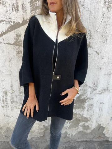 Avoria™ | Soft Relaxed Fit Cape Jacket