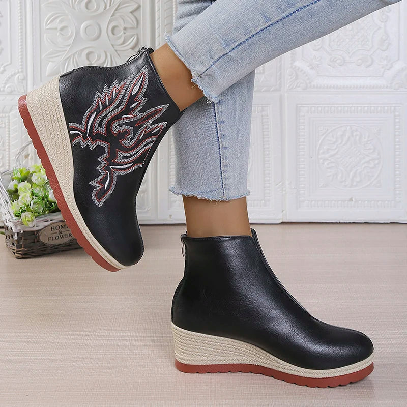 Amélie™ | Rise Platform Wedge Boots