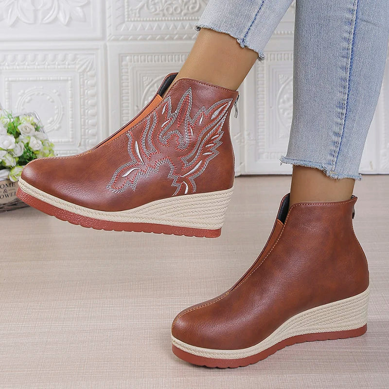 Amélie™ | Rise Platform Wedge Boots
