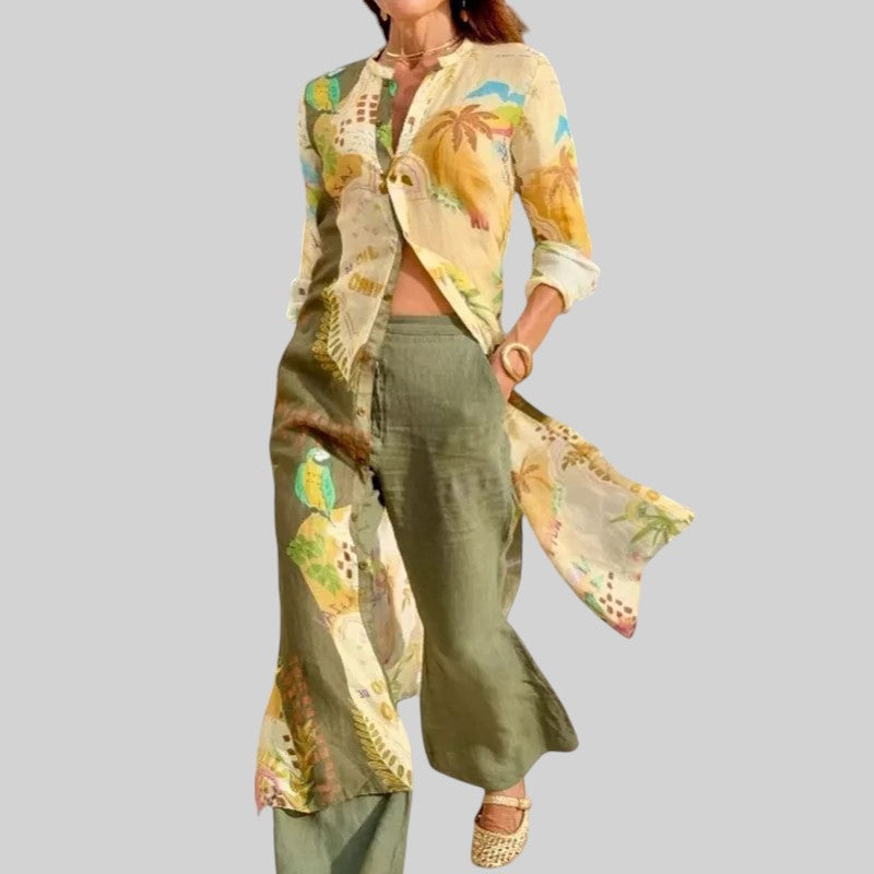 Jessica™ | Chic Linen Two-Piece Set