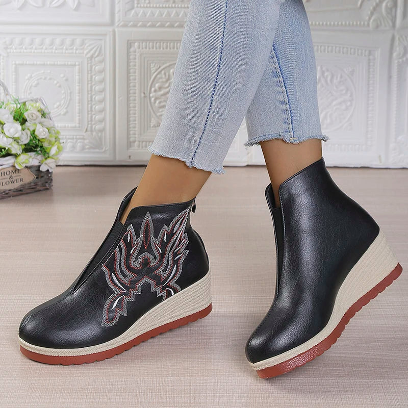 Amélie™ | Rise Platform Wedge Boots