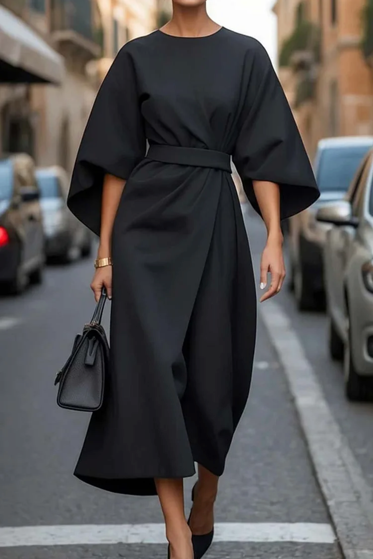 LILIANA | CLASSIC LANTERN SLEEVE DRESS