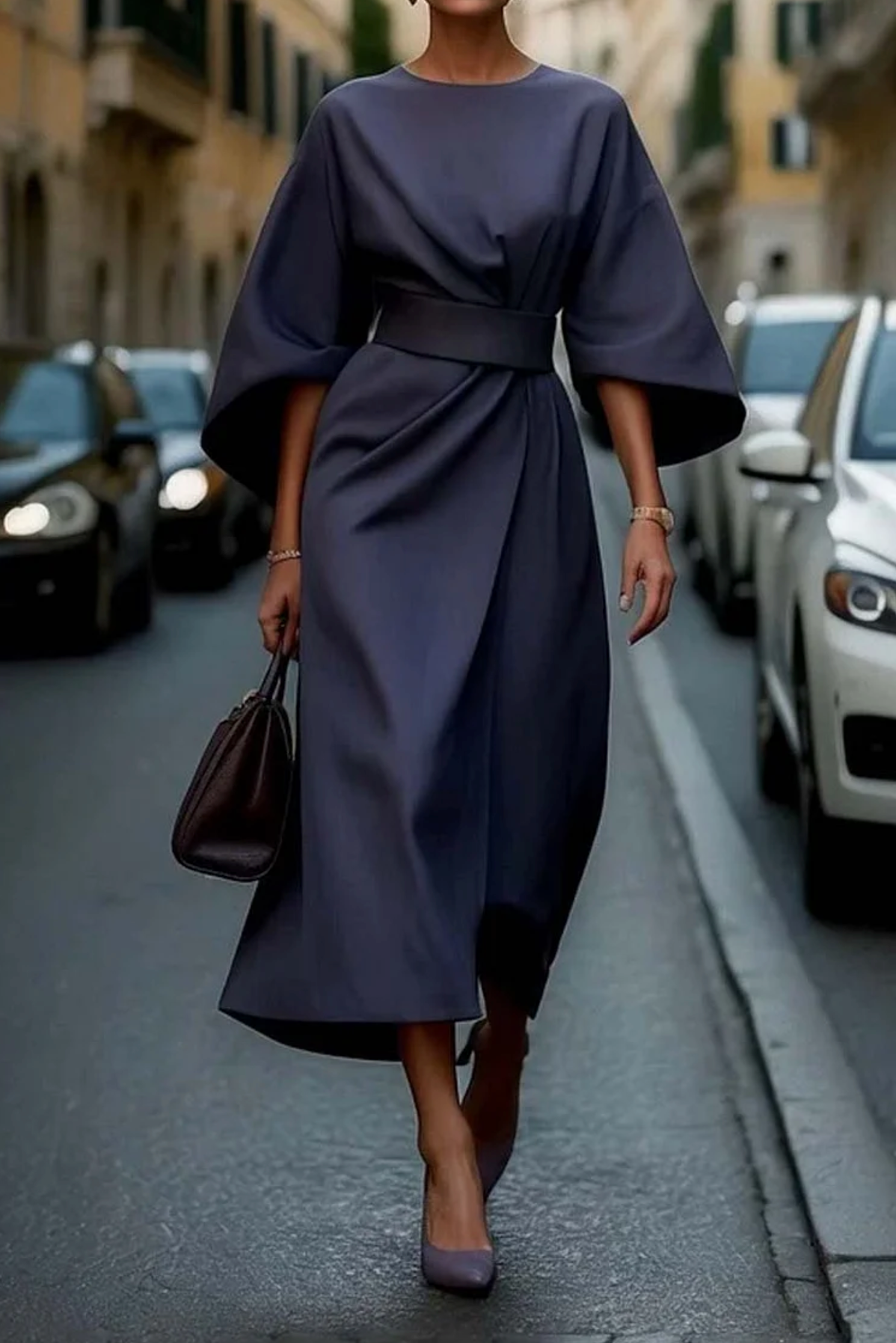 LILIANA | CLASSIC LANTERN SLEEVE DRESS