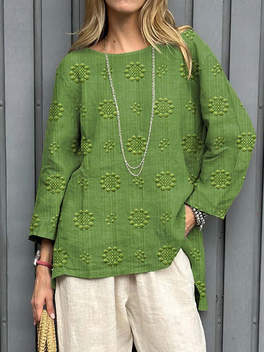 Marisol™ | Embroidered Linen Tunic