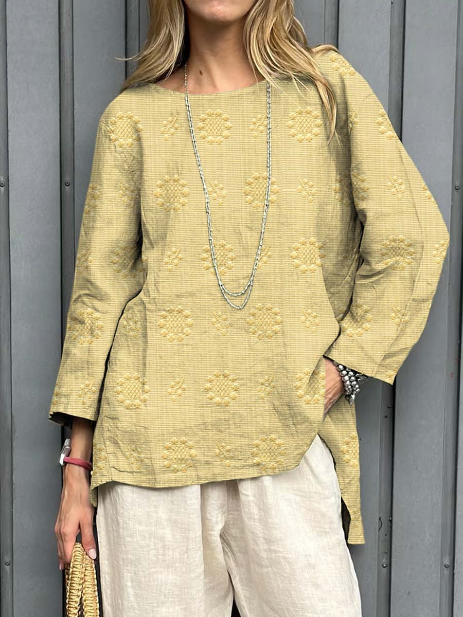 Marisol™ | Embroidered Linen Tunic