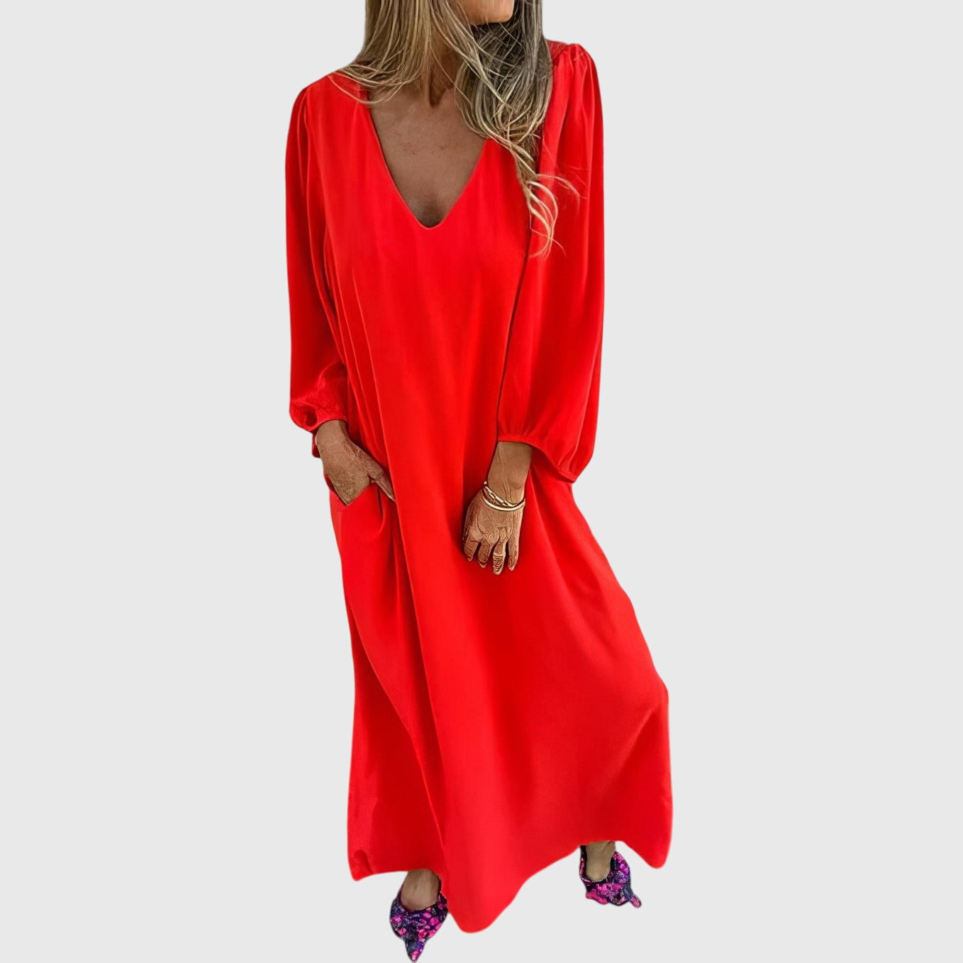 Carol™ | Robe longue bohème avec poches