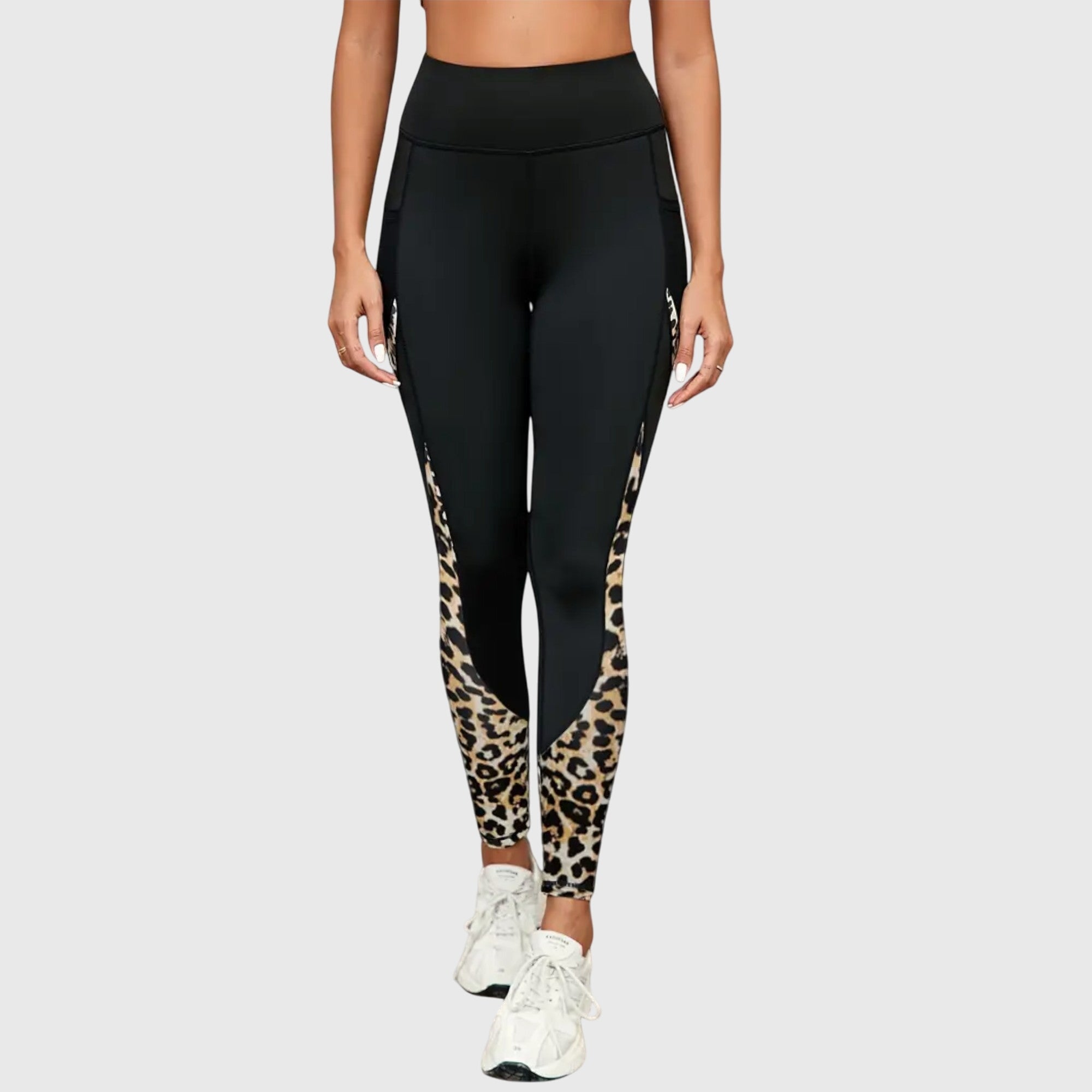 Noemi™ | High-Waisted Leopard Print Training Pants
