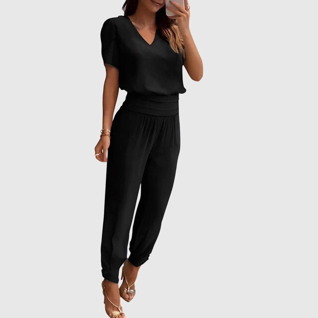 Jennifer™ | Ensemble chemisier et pantalon élégant