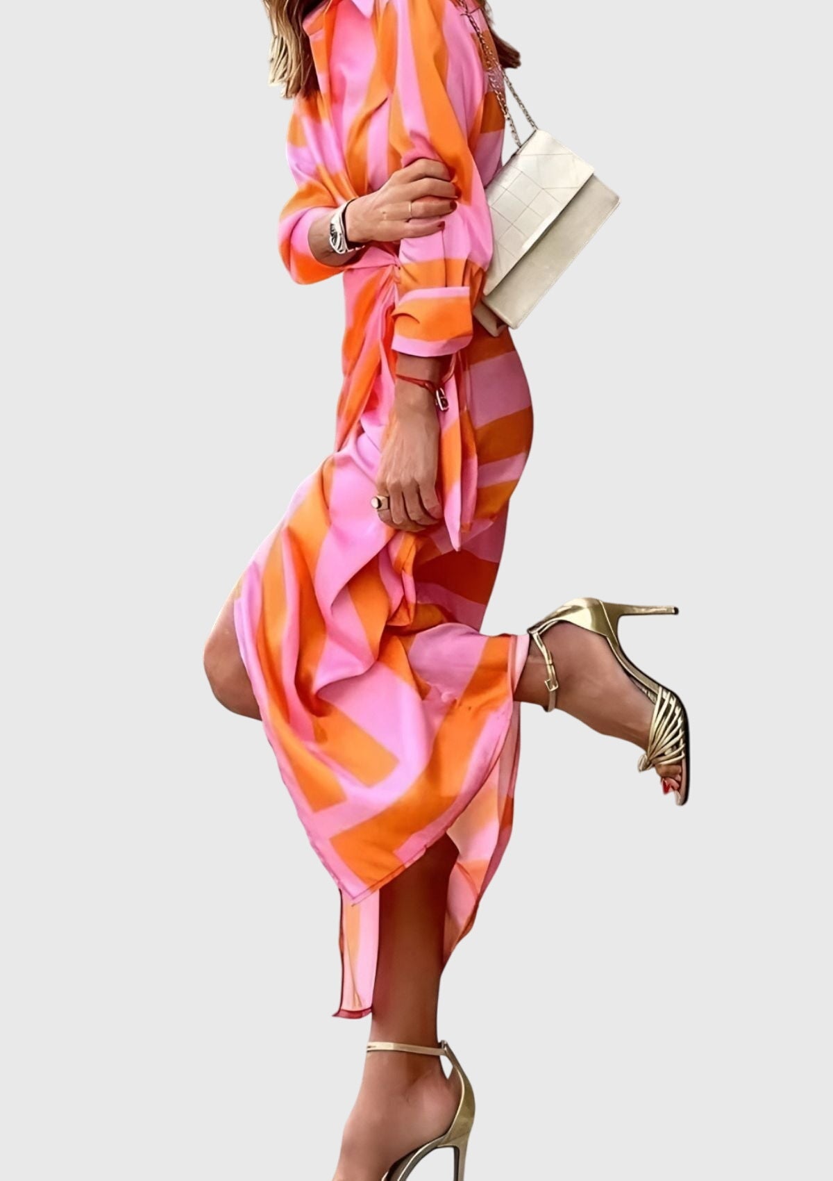 Everly™ | Robe portefeuille élégante à imprimé