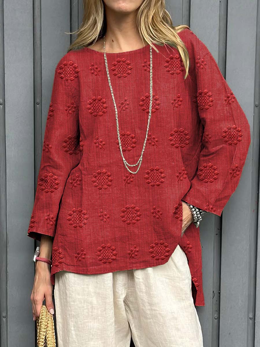 Marisol™ | Embroidered Linen Tunic
