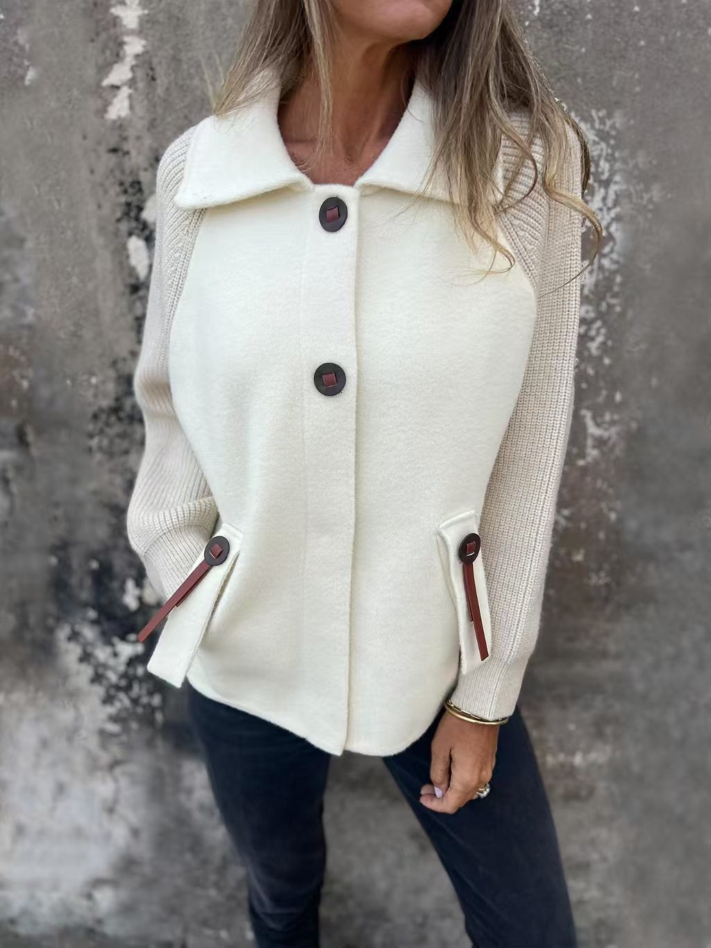 Aveline™ | Classic Button Knit Jacket