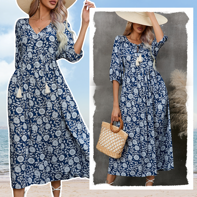 Alessandra™ | Flowing Boho Maxi Dress
