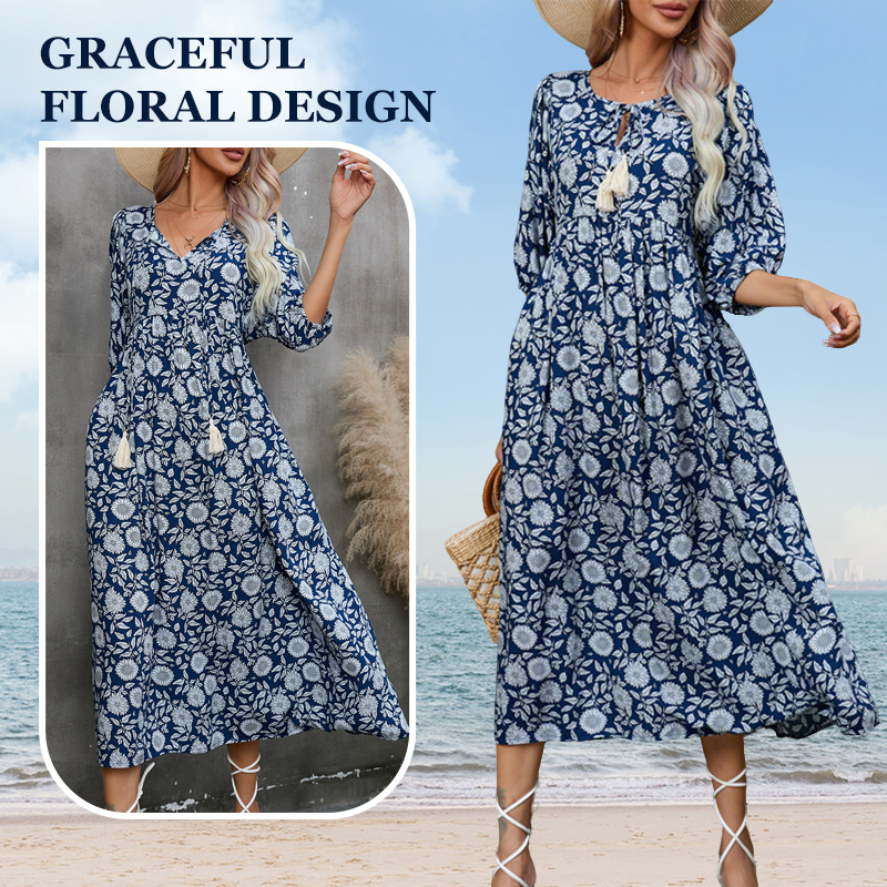 Alessandra™ | Flowing Boho Maxi Dress