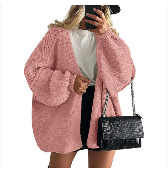CozyChic™ | Oversized Lantern Sleeve Cardigan