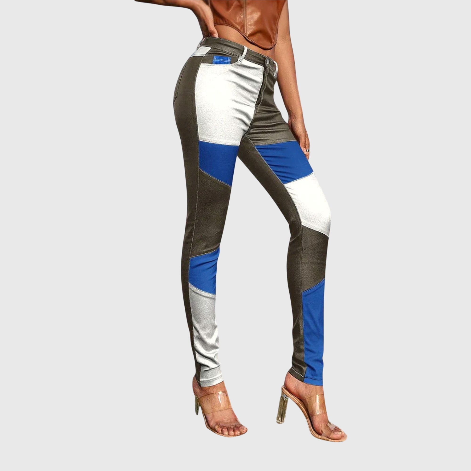 Calliope™ | Pantalon tube à motif color block