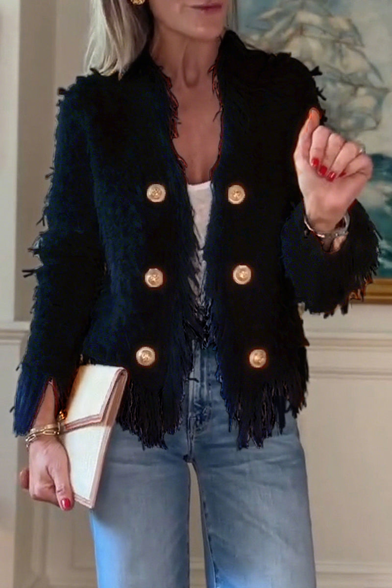 Camryn™ | Tassel-Trim Cardigan Jacket